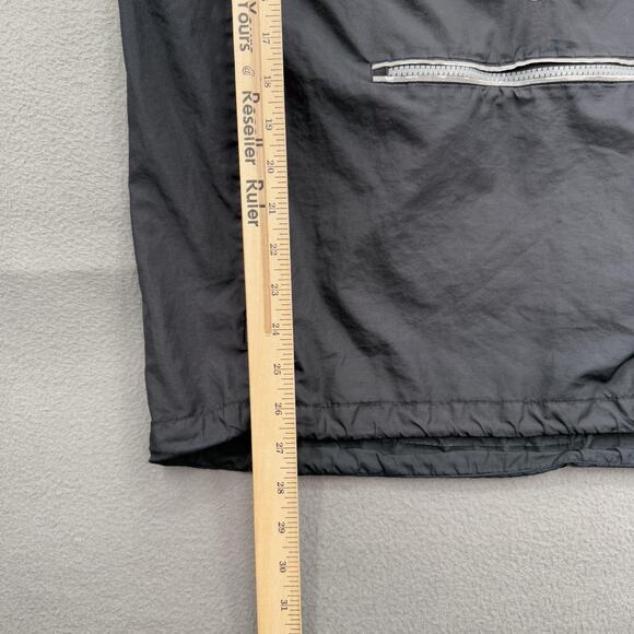 Vintage Nike Windbreaker Jacket Boys Large Black Half Zip Pullover Anorak Mesh - Picture 9 of 10